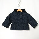 ギャップ ナイロンジャケット 中綿入りジャンパー アウター ベビー 女の子用 90サイズ ネイビー GAP 【中古】