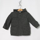 ザラ ショートコート フード付き アウター ベビー 男の子用 92cmサイズ グレー ZARA 【中古】