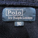 ポロバイラルフローレン 長袖セーター ハーフジップニット ベビー 男の子用 90サイズ ネイビー Polo by Ralph Lauren 【中古】 3