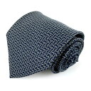 アルマーニコレッツォーニ ブランドネクタイ 総柄 シルク イタリア製 メンズ ネイビー ARMANI COLLEZIONI 【中古】(4)