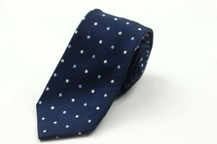 モダリトルノ ブランド ネクタイ シルク ドット柄 メンズ ネイビー MODA RITORNO 【中古】