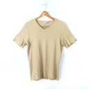 【4/20 11:00から 50%OFFクーポン】アルマーニエクスチェンジ 半袖Tシャツ トップス カットソー メンズ Lサイズ ベージュ ARMANI EXCHANGE 【中古】