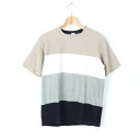 【4/20 11:00から 50%OFFクーポン】タケオキクチ 半袖Tシャツ トップス カットソー ワールド メンズ 3サイズ ベージュ ホワイトグレー ネイビー TAKEO KIKUCHI 【中古】