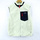 アーノルドパーマー ベスト アウター ボア ジャケット レディース Lサイズ ベージュ Arnold Palmer 【中古】