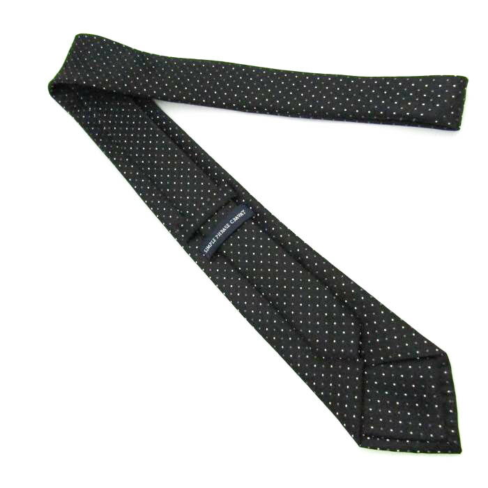 シンプルフレーズクラバット ブランドネクタイ ドット柄 メンズ ブラック SIMPLE PHRASE CRAVAT 【中古】