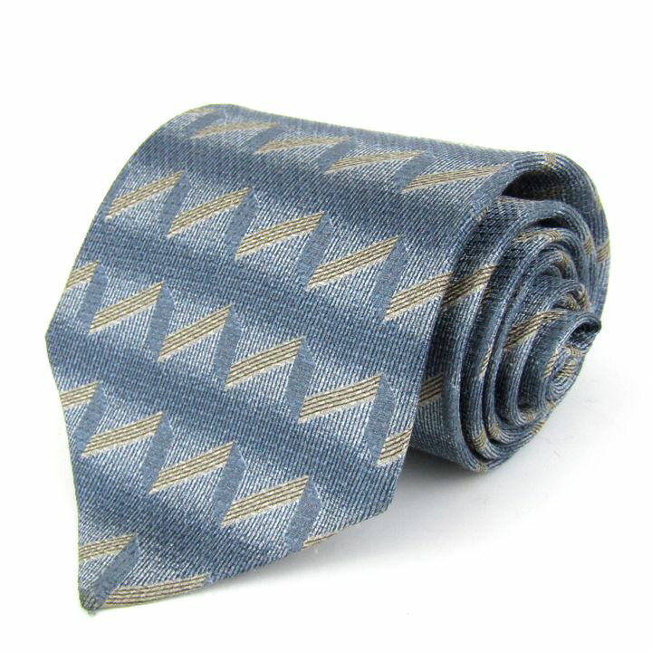 ミッソーニ ブランドネクタイ 総柄 シルク イタリア生地 メンズ ネイビー Missoni 【中古】