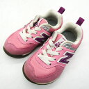 ニューバランス スニーカー ローカット KS574PI 靴 シューズ キッズ 女の子用 14サイズ ピンク NEW BALANCE 【中古】