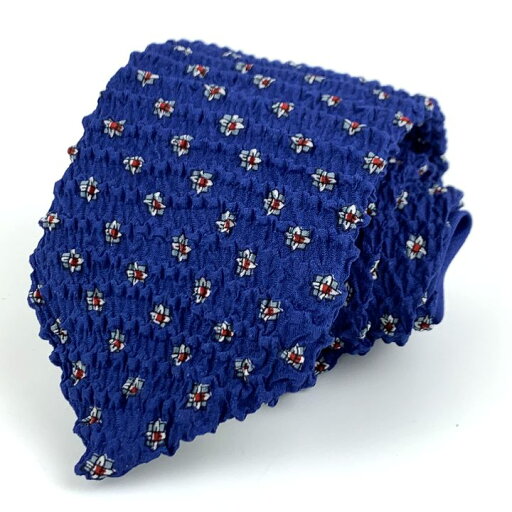 本手しぼり ネクタイ 手しぼり 総柄 シルク 日本製 未使用品 メンズ ブルー teshibori 【中古】 本手しぼり ネクタイ 手しぼり 総柄 シルク 日本製 未使用品 メンズ ブルー teshibori 【中古】