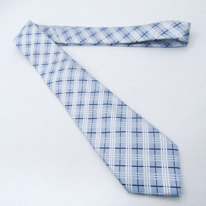 シンプルフレーズクラバット ブランド ネクタイ チェック柄 格子柄 タータンチェック PO メンズ ブルー SIMPLE PHRASE CRAVAT 【中古】