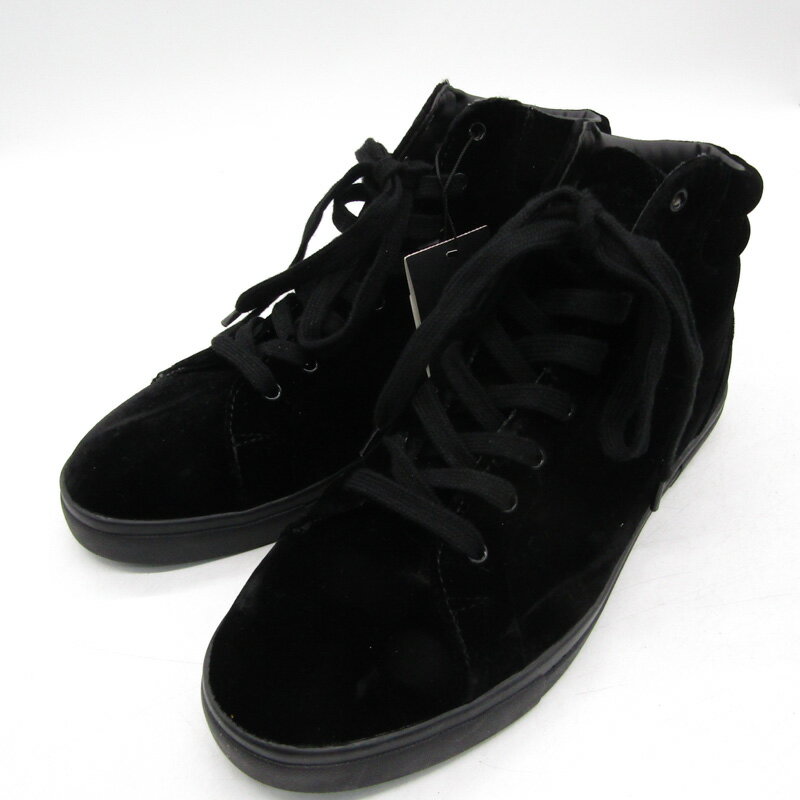 ザラ デザートブーツ 未使用 スウェード シューズ 靴 黒 メンズ 43サイズ ブラック ZARA 【中古】