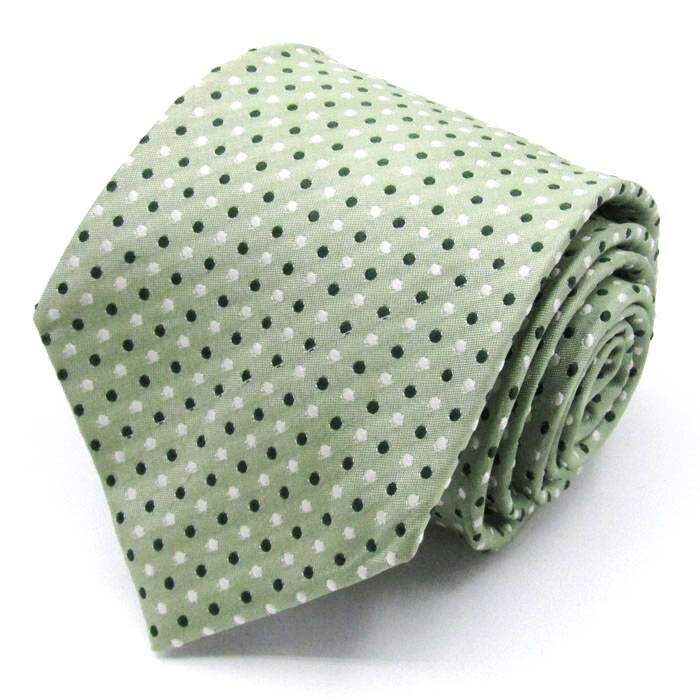 ブリックハウス ブランド ネクタイ ドット シルク PO メンズ グリーン BRICK HOUSE 【中古】