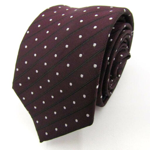 シンプルフレーズクラバット ブランド ネクタイ ドット柄 未使用タグ付 PO メンズ ワインレッド SIMPLE PHRASE CRAVAT 【中古】 シンプルフレーズクラバット ブランド ネクタイ ドット柄 未使用タグ付 PO メンズ ワインレッド SIMPLE PHRASE CRAVAT 【中古】
