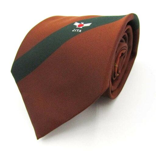 実業団陸上 ブランド ネクタイ JITA ロゴ ストライプ柄 PO メンズ ブラウン TIE 【中古】 実業団陸上 ブランド ネクタイ JITA ロゴ ストライプ柄 PO メンズ ブラウン TIE 【中古】
