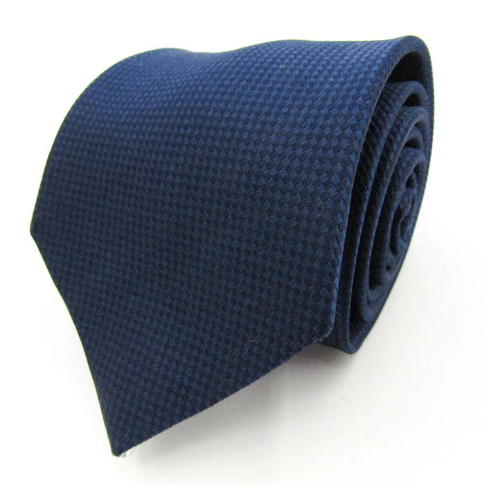 シンプルフレーズクラバット ブランド ネクタイ チェック柄 格子柄 PO メンズ ネイビー SIMPLE PHRASE CRAVAT 【中古】