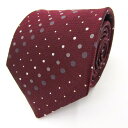 セルフィッシュネス ブランド ネクタイ ストライプ柄 ドット 格子柄 シルク PO メンズ ブラウン Selfishness 【中古】(4)