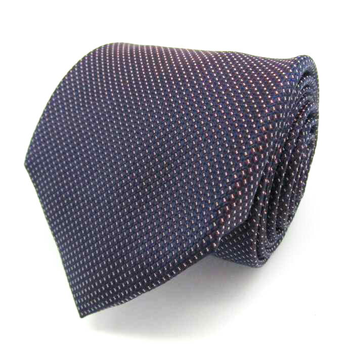 レノマ ブランド ネクタイ 格子柄 ドット シルク PO メンズ ネイビー renoma 【中古】