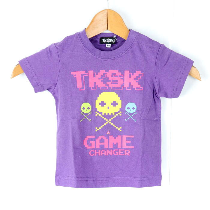 ティーケーサップキッド 半袖Tシャツ トップス グラフィックT 未使用品 ベビー 男の子用 80サイズ パープル TK SAPKID 【中古】