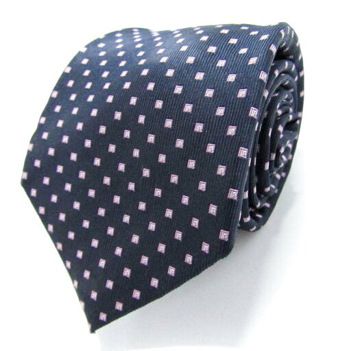 シンプルフレーズクラバット ブランド ネクタイ 小紋柄 スクエア柄 PO メンズ ネイビー SIMPLE PHRASE CRAVAT 【中古】 シンプルフレーズクラバット ブランド ネクタイ 小紋柄 スクエア柄 PO メンズ ネイビー SIMPLE PHRASE CRAVAT 【中古】