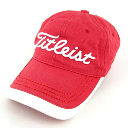 タイトリスト キャップ ストラップバック ゴルフ スポーツウエア 帽子 ブランド メンズ レッド Titleist 【中古】 タイトリスト キャップ ストラップバック ゴルフ スポーツウエア 帽子 ブランド メンズ レッド Titleist 【中古】