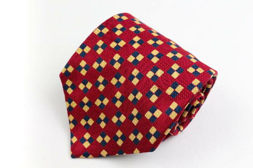 エルメネジルドゼニア ブランド ネクタイ シルク 小紋柄 総柄 PO メンズ レッド Ermenegildo Zegna 【中古】 エルメネジルドゼニア ブランド ネクタイ シルク 小紋柄 総柄 PO メンズ レッド Ermenegildo Zegna 【中古】
