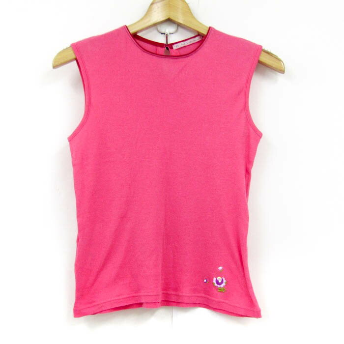ポールスミス タンクトップ ノースリーブ シャツ トップス PS レディース Mサイズ ピンク Paul Smith 【中古】