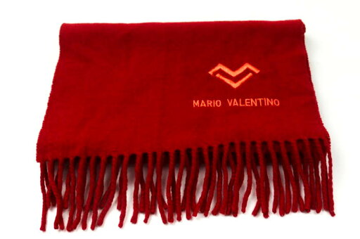 マリオ・ヴァレンティノ マフラー ロゴ 刺繍 無地 ブランド 小物 メンズ レディース レッド MARIO VALENTINO 【中古】 マリオ・ヴァレンティノ マフラー ロゴ 刺繍 無地 ブランド 小物 メンズ レディース レッド MARIO VALENTINO 【中古】