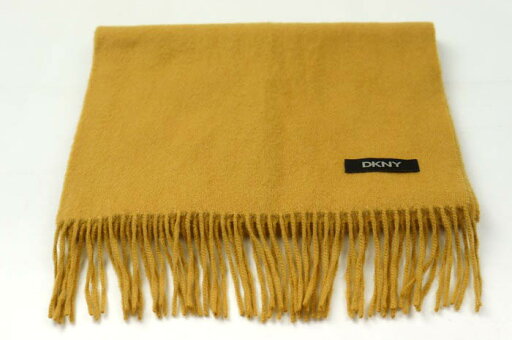 ダナキャランニューヨーク マフラー 無地 ロゴ ブランド 小物 メンズ レディース イエロー DKNY DONNA KARAN NEW YORK 【中古】 ダナキャランニューヨーク マフラー 無地 ロゴ ブランド 小物 メンズ レディース イエロー DKNY DONNA KARAN NEW YORK 【中古】