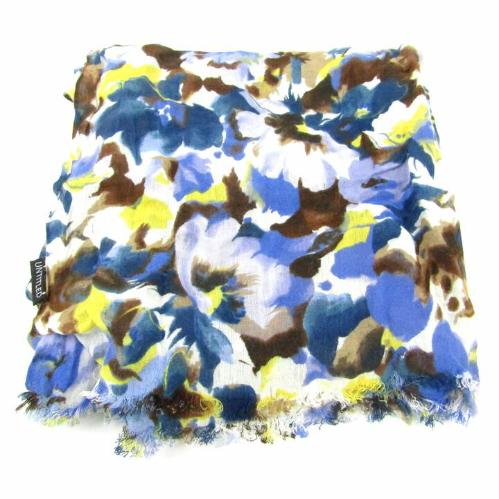 アンタイトル ストール 花柄 ブランド レディース ブルー系 UNTITLED 【中古】