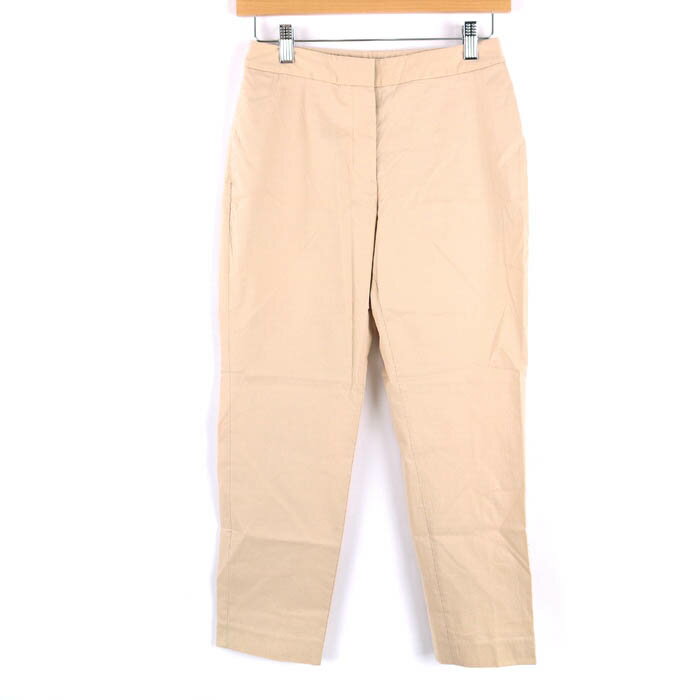 プラステ パンツ ボトムス テーパード ストレッチ リネン混 レディース Sサイズ ベージュ PLST 【中古】