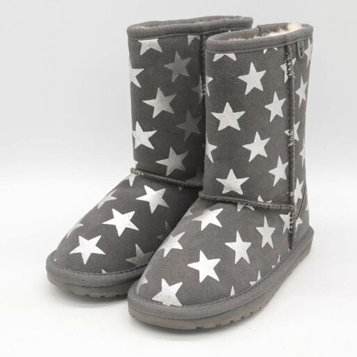 エミュー ブーツ 未使用 K11119 Starry Night 靴 シューズ キッズ 男の子用 K10/15サイズ シルバー EMU Australia 【中古】 エミュー ブーツ 未使用 K11119 Starry Night 靴 シューズ キッズ 男の子用 K10/15サイズ シルバー EMU Australia 【中古】