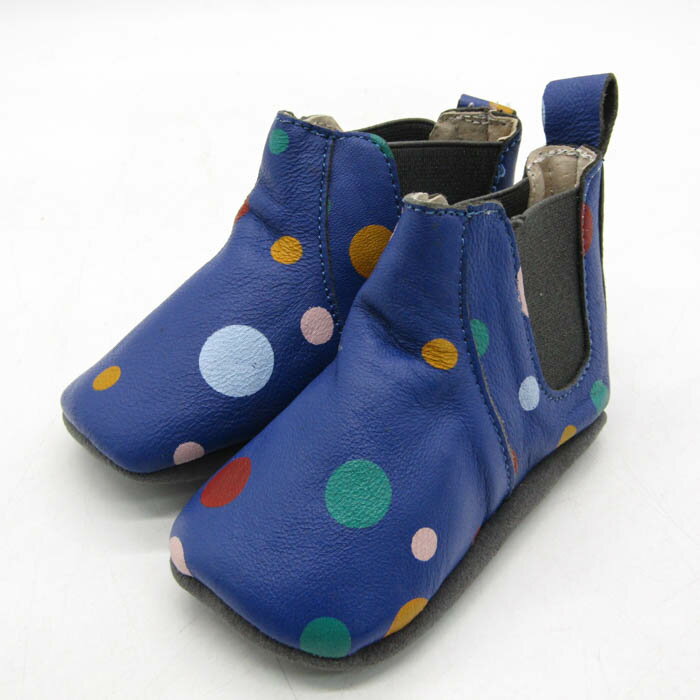 エミュー ブーツ 未使用 B12152 RUBY CIRCUS SPOT シューズ 靴 ベビー 男の子用 0-6Mサイズ ブルー EMU Australia 【中古】