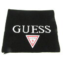 ゲス マフラー ロゴ ブランド 小物 レディース メンズ ブラック×ネイビー Guess 【中古】(4)
