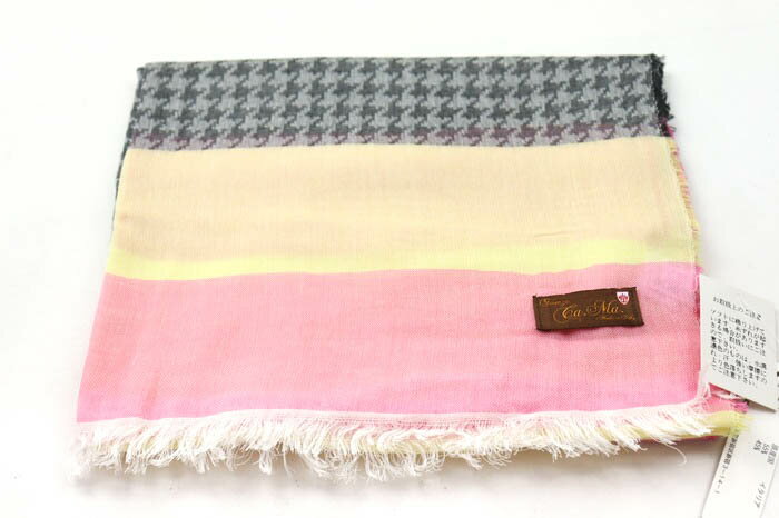 【全品39％OFFクーポン配布中】カマ ストール 未使用 イタリア製 ブランド 小物 レディース イエロー系..