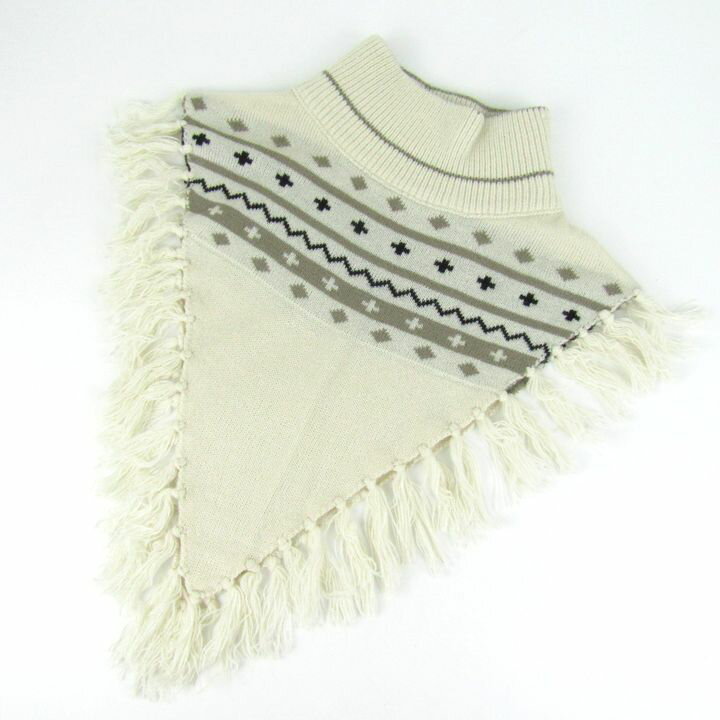 アクシーズファム 求心柄ニットネックウォーマー 未使用 ブランド 小物 レディース キナリ axes femme ..