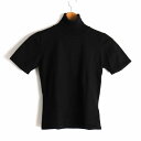 ビアッジョブルー ニット トップス 半袖 タートルネック セーター アンゴラ混 レディース 2サイズ ブラック Viaggio Blu 【中古】