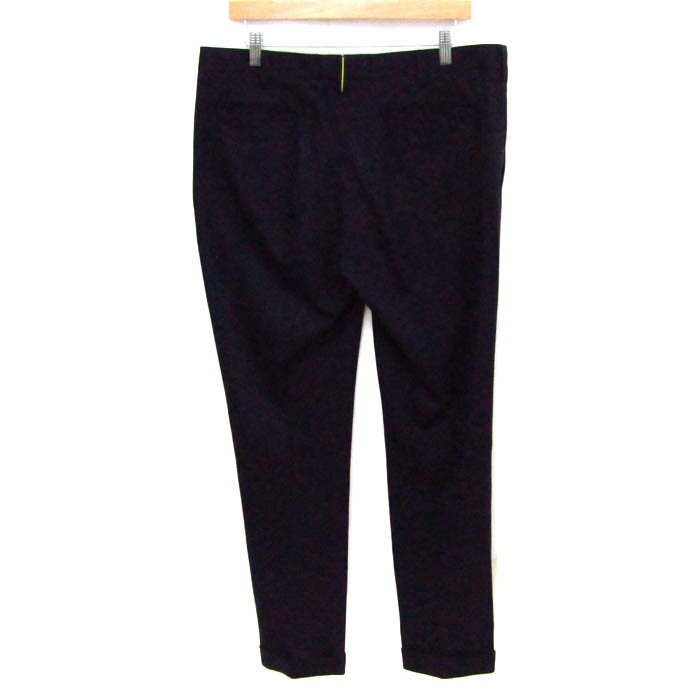 ディー バイディーショウケイ パンツ ボトムス テーパード シルク混 日本製 メンズ 52サイズ ネイビー D by D*Syoukei 【中古】