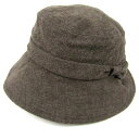 ダックス ハット チェック柄 日本製 帽子 ブランド レディース Mサイズ ブラウン DAKS 【中古】