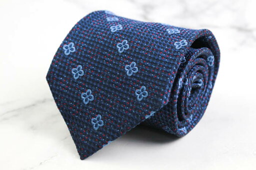ザタイ ブランド ネクタイ チェック柄 ドット 花柄 小紋柄 格子柄 シルク 日本製 PO メンズ ネイビー THE TIE 【中古】 ザタイ ブランド ネクタイ チェック柄 ドット 花柄 小紋柄 格子柄 シルク 日本製 PO メンズ ネイビー THE TIE 【中古】