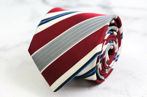 ヒルトン ブランド ネクタイ シルク ストライプ柄 PO メンズ レッド HILTON 【中古】 ヒルトン ブランド ネクタイ シルク ストライプ柄 PO メンズ レッド HILTON 【中古】