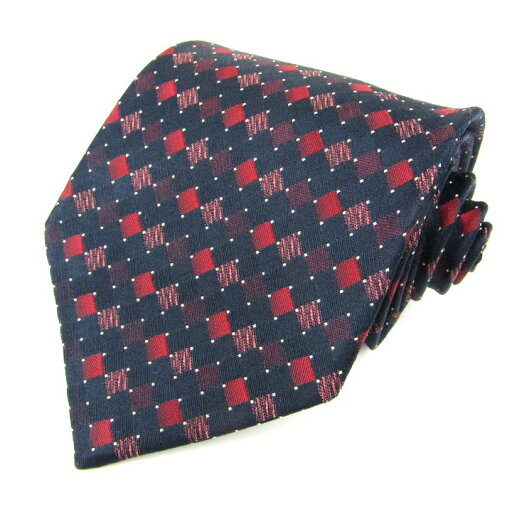 銀座田屋 ネクタイ ダイヤ柄 シルク ブランド メンズ ネイビー GINZA TAYA 【中古】 銀座田屋 ネクタイ ダイヤ柄 シルク ブランド メンズ ネイビー GINZA TAYA 【中古】