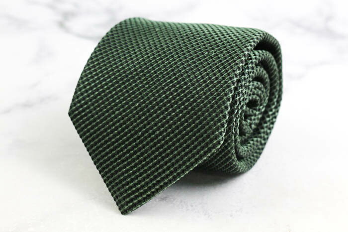 アンドリューズタイ ブランド ネクタイ チェック柄 格子柄 シルク イタリア製 PO メンズ カーキ Andrew's Ties 【中古】