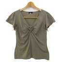 ボッシュ カットソー 半袖Tシャツ トップス ビジュー レディース 38サイズ ブラウン BOSCH 【中古】(4)