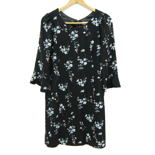 ミッシュマッシュ ワンピース トップス 長袖 花柄 レディース 38サイズ ブラック MISCH MASCH 【中古】 ミッシュマッシュ ワンピース トップス 長袖 花柄 レディース 38サイズ ブラック MISCH MASCH 【中古】