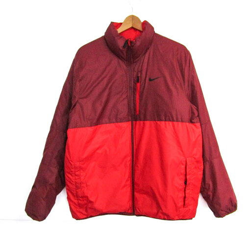 ナイキ 中綿ジャケット ジャンパー アウター リバーシブル 大きいサイズ メンズ XLサイズ レッド NIKE 【中古】 ナイキ 中綿ジャケット ジャンパー アウター リバーシブル 大きいサイズ メンズ XLサイズ レッド NIKE 【中古】