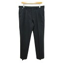 ランバン パンツ ボトムス センタープレス 日本製 大きいサイズ メンズ 92サイズ ブラック LANVIN 【中古】(4)