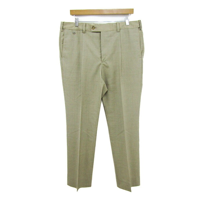 ランバン パンツ ボトムス センタープレス 日本製 大きいサイズ メンズ 92サイズ ベージュ LANVIN 【中古】