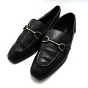 ザラ ビットローファー 金具 フラットシューズ パンプス シューズ 靴 レディース 37サイズ ブラック ZARA 【中古】