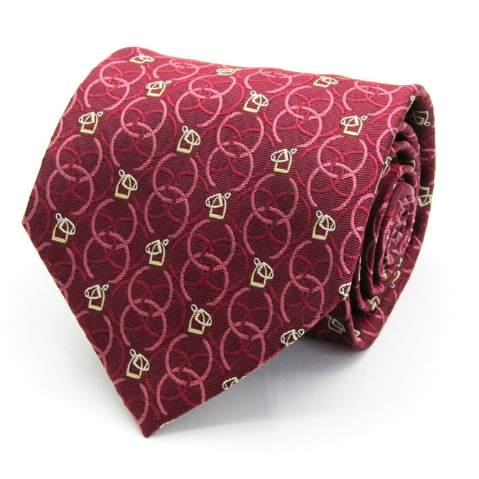 ニッポンダービー ブランド ネクタイ 競馬 馬具 馬 ドット 小紋柄 シルク PO メンズ ピンク 日本ダービ..