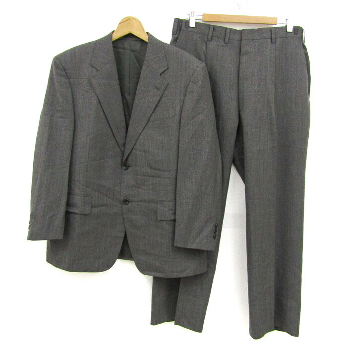 C.D.K スーパー テックス スーツ セットアップ 上下セット ジャケット パンツ 記名有 メンズ 94BE3サイズ グレー系 C.D.K SUPER TEX 【中古】