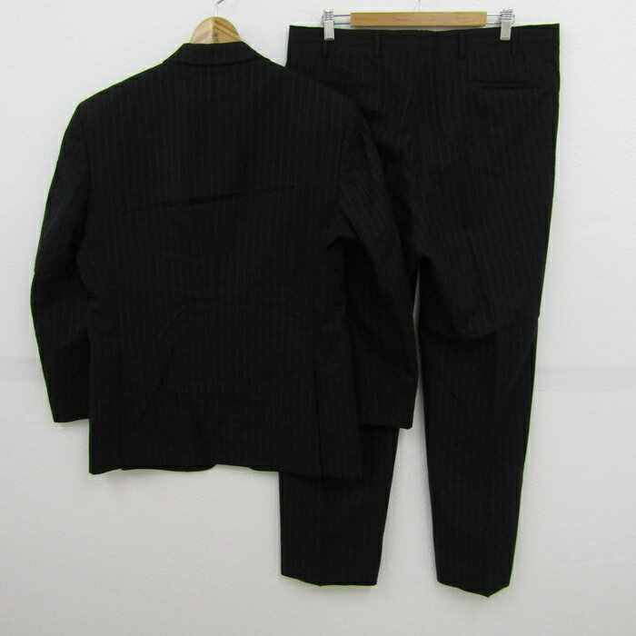 そごう スーツ セットアップ 上下セット ジャケット パンツ 記名有 黒 メンズ 98-AB/86-Aサイズ ブラック系 SOGO 【中古】